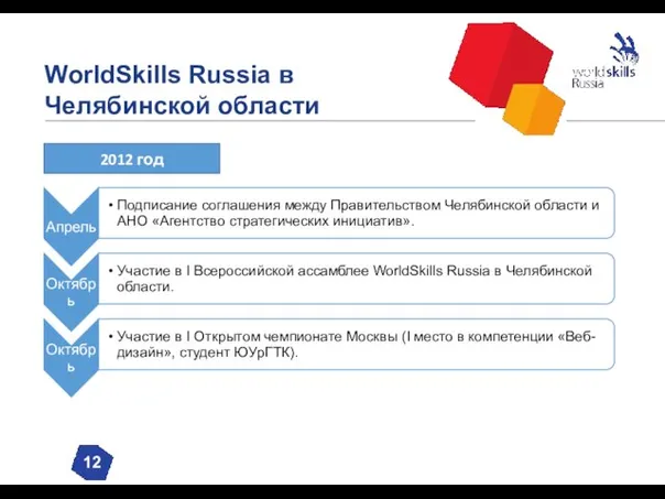 WorldSkills Russia в Челябинской области 12 2012 год