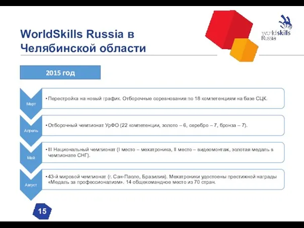 WorldSkills Russia в Челябинской области 15 2015 год