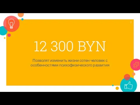 12 300 BYN Позволят изменить жизни сотен человек с особенностями психофизического развития