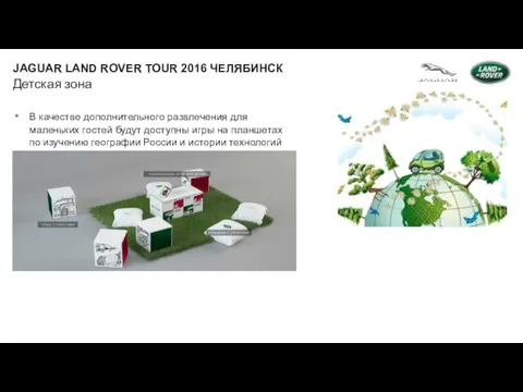 Детская зона JAGUAR LAND ROVER TOUR 2016 ЧЕЛЯБИНСК В качестве дополнительного развлечения