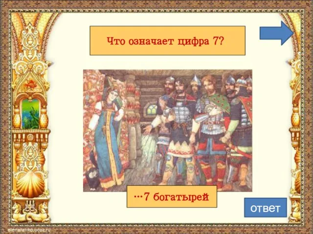 Что означает цифра 7? ответ