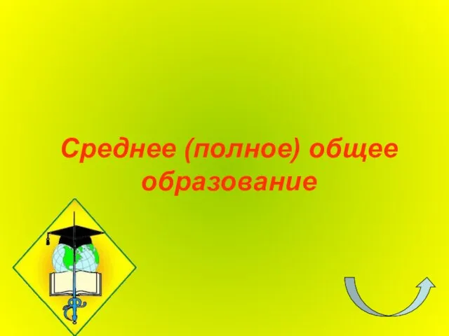 Среднее (полное) общее образование