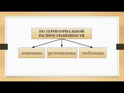 ПО ТЕРРИТОРИАЛЬНОЙ РАСПРОСТРАНЕННОСТИ