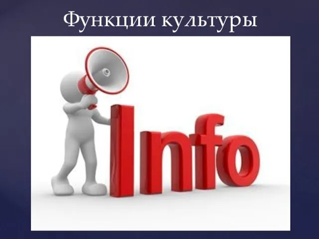 Функции культуры