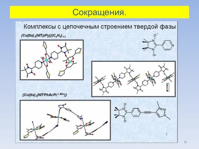 Сокращения.