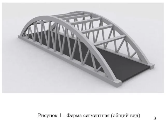 Рисунок 1 - Ферма сегментная (общий вид)