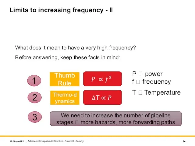 Limits to increasing frequency - II What does it mean to have