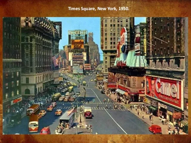 Times Square, New York, 1950.