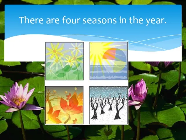 There are four seasons in the year.