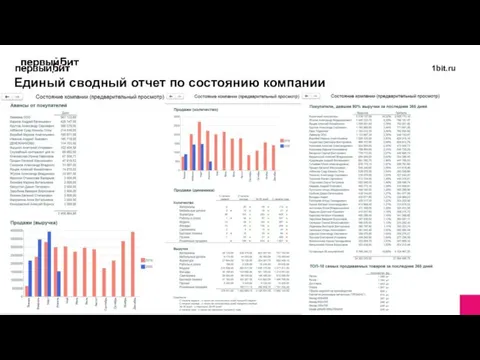 Единый сводный отчет по состоянию компании