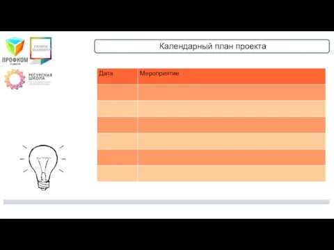 Календарный план проекта