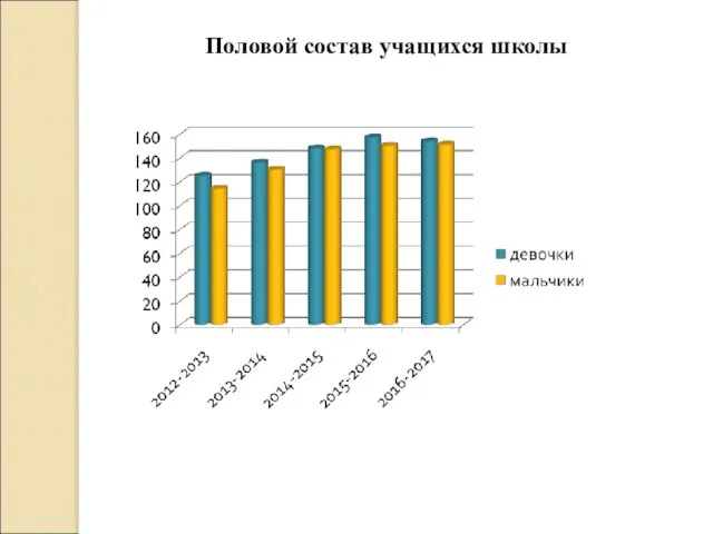 Половой состав учащихся школы