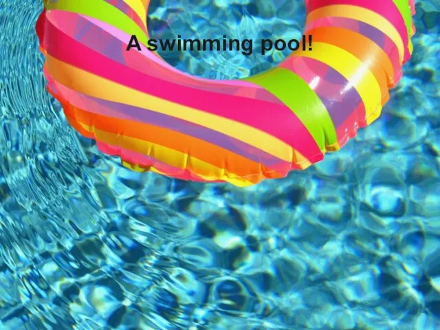 A swimming pool!