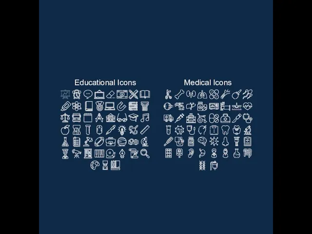 Educational Icons Medical Icons