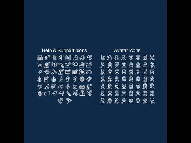 Help & Support Icons Avatar Icons