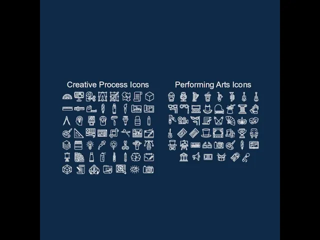 Creative Process Icons Performing Arts Icons