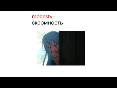 modesty - скромность