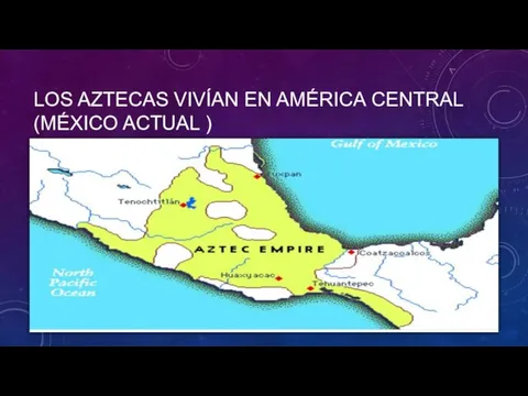 LOS AZTECAS VIVÍAN EN AMÉRICA CENTRAL (MÉXICO ACTUAL )