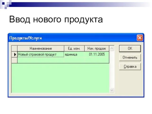 Ввод нового продукта © Митрофанов В.Р. (Институт управления, бизнеса и права)