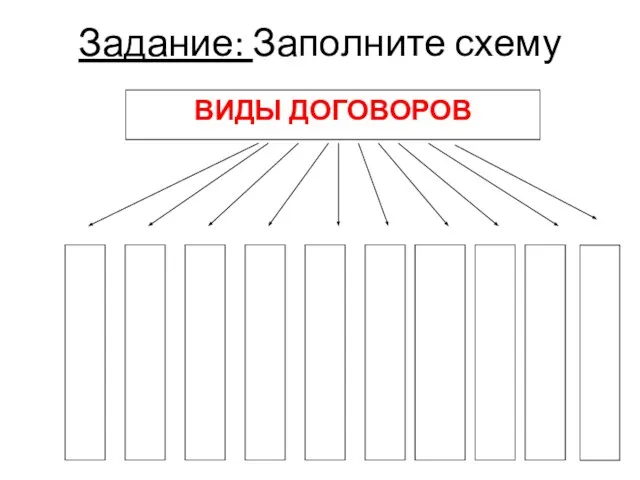 Задание: Заполните схему