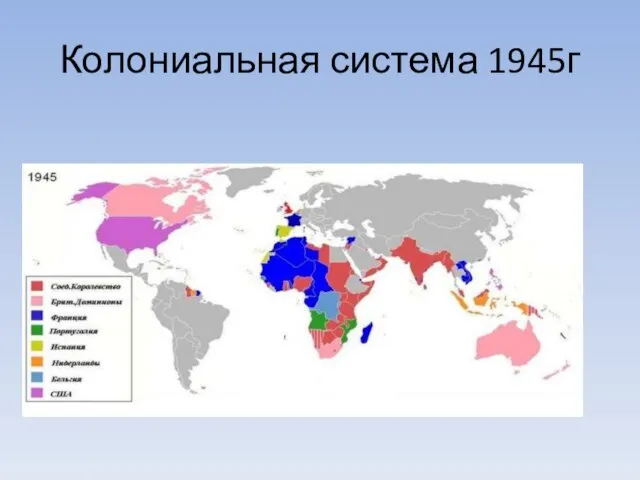 Колониальная система 1945г