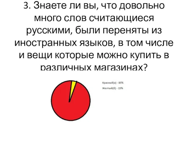 3. Знаете ли вы, что довольно много слов считающиеся русскими, были переняты