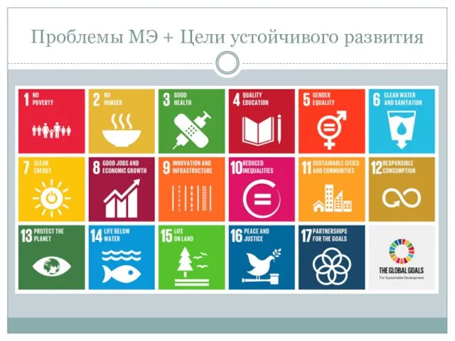 Проблемы МЭ + Цели устойчивого развития