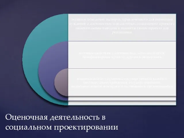 Оценочная деятельность в социальном проектировании