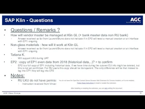 SAP Klin - Questions Questions / Remarks ? How will vendor master