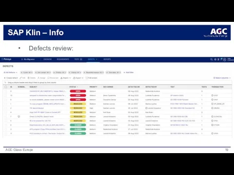 SAP Klin – Info Defects review: