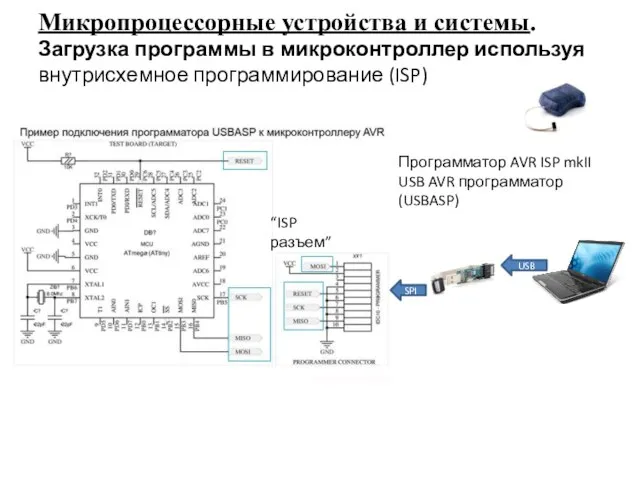 Микропроцессорные устройства и системы. Загрузка программы в микроконтроллер используя внутрисхемное программирование (ISP)