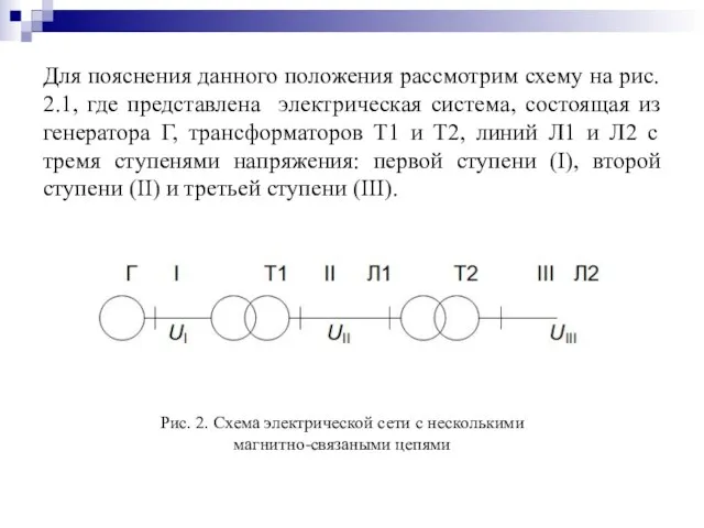 Для пояснения данного положения рассмотрим схему на рис. 2.1, где представлена электрическая