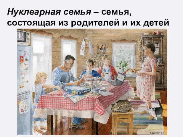 Нуклеарная семья – семья, состоящая из родителей и их детей