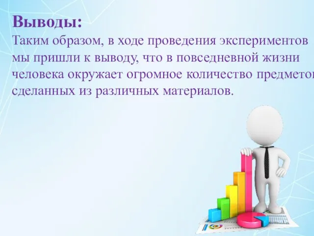 Выводы: Таким образом, в ходе проведения экспериментов мы пришли к выводу, что