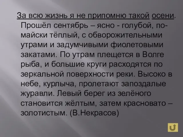 За всю жизнь я не припомню такой осени. Прошёл сентябрь – ясно