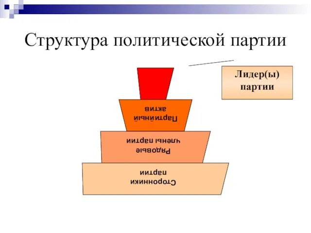 Структура политической партии Лидер(ы) партии