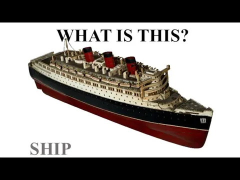 WHAT IS THIS? SHIP