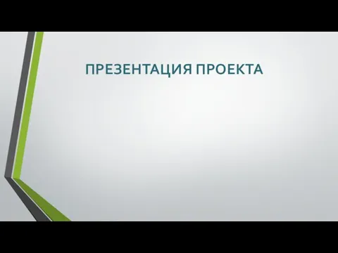 ПРЕЗЕНТАЦИЯ ПРОЕКТА