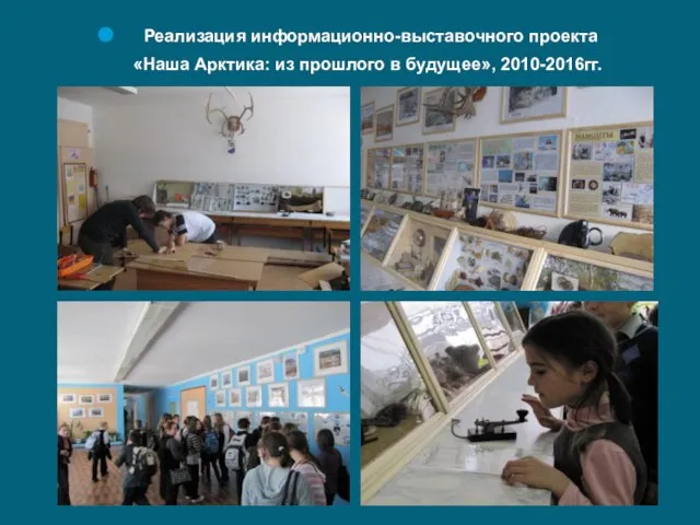 Реализация информационно-выставочного проекта «Наша Арктика: из прошлого в будущее», 2010-2016гг.