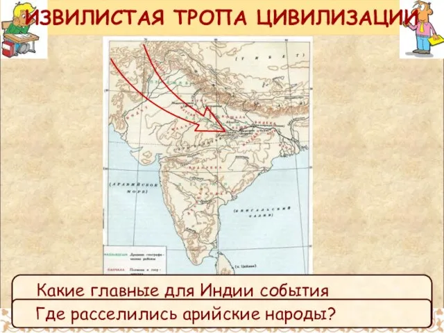 ИЗВИЛИСТАЯ ТРОПА ЦИВИЛИЗАЦИИ Программный уровень. С помощью карты ответь на вопросы. Каковы