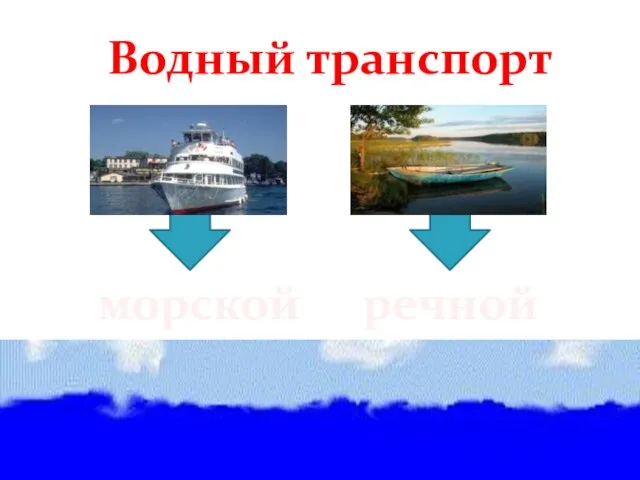 Водный транспорт морской речной