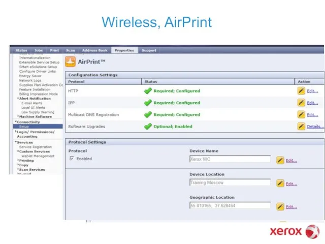 Wireless, AirPrint