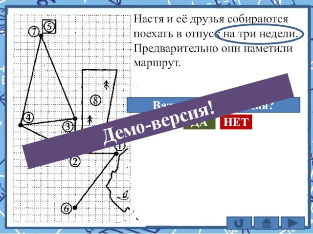 Настя и её друзья собираются поехать в отпуск на три недели. Предварительно