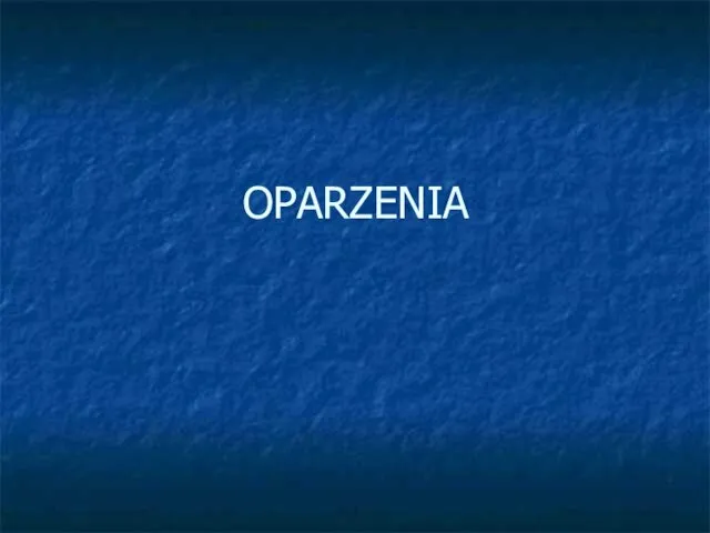 OPARZENIA