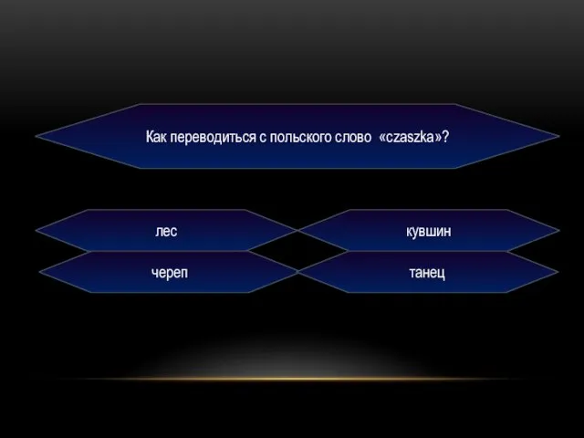 Как переводиться с польского слово «czaszka»? лес кувшин череп танец