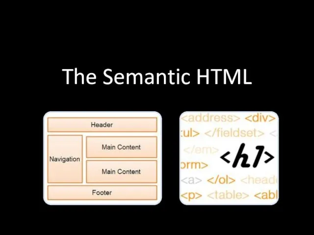 The Semantic HTML