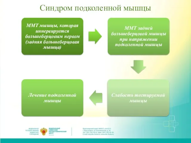 Синдром подколенной мышцы