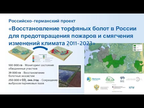 Российско-германский проект «Восстановление торфяных болот в России для предотвращения пожаров и смягчения