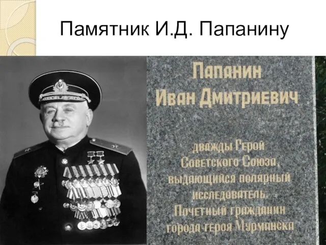 Памятник И.Д. Папанину