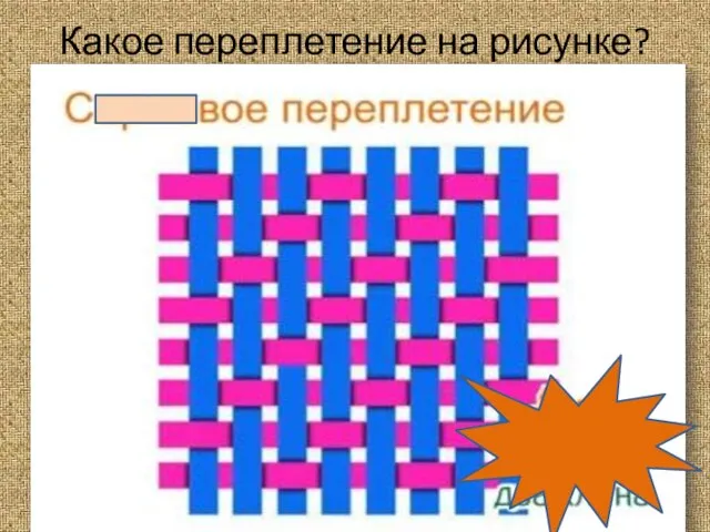 Какое переплетение на рисунке?